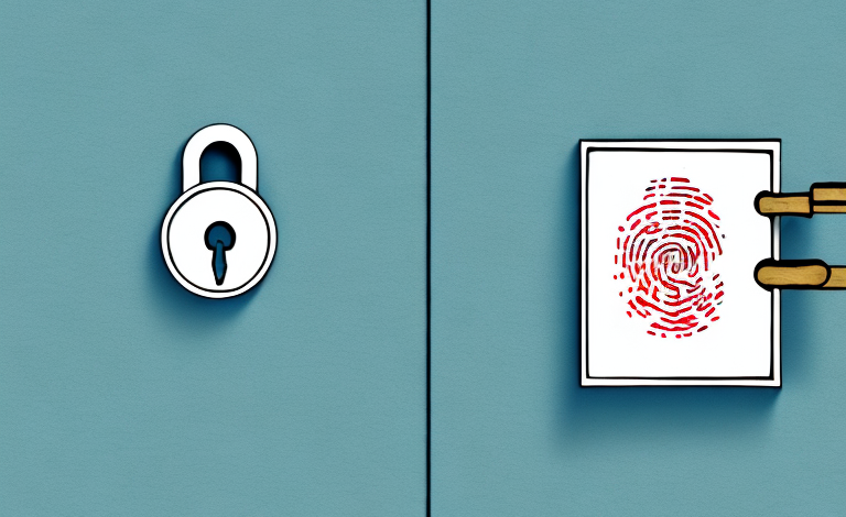 How do you reset a fingerprint lock on a door?
